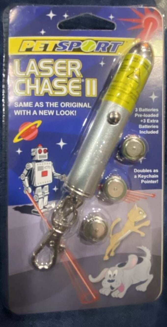 PetSport Laser Chase II Pet Toy Keychain Pointer